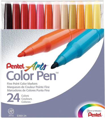 Pental 24 Colors Arts Color Pen S360 - 24 The Stationers